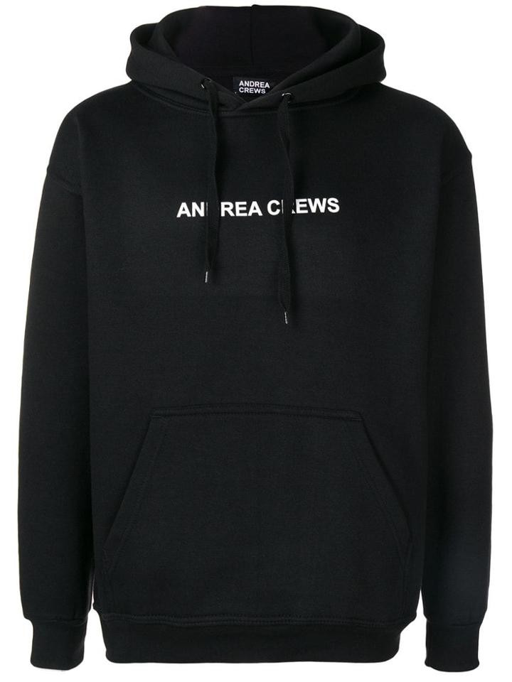 Andrea Crews Logo Hoodie - Black