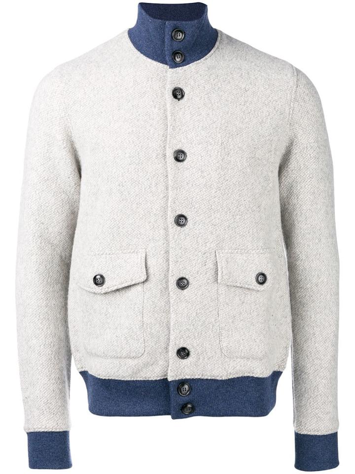 Barba Buttoned Jacket - Grey