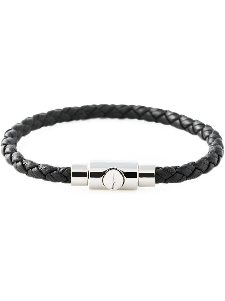 Salvatore Ferragamo Woven Bracelet, Men's, Blue