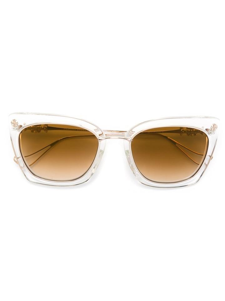 Chrome Hearts 'betty Lou Ii' Sunglasses - Metallic