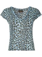 Fendi Pre-owned Leopard Short Sleeve Tops - Blue