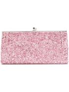 Victoria Beckham Glitter Pocket Clutch - Pink & Purple