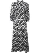 Saint Laurent Star Print Dress, Women's, Size: 38, Black, Viscose/silk