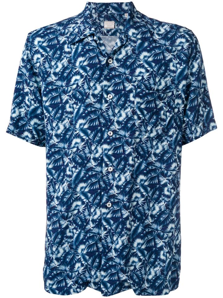 Xacus Printed Shortsleeved Shirt - Blue