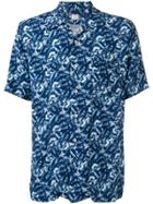 Xacus Printed Shortsleeved Shirt - Blue