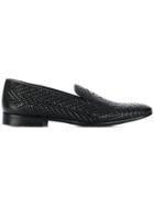 Roberto Cavalli Woven Loafers - Black