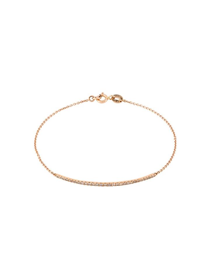 Wouters & Hendrix Gold Champagne Diamond Pavé Bracelet - Metallic