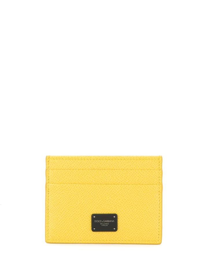 Dolce & Gabbana Logo Plaque Cardholder - Yellow