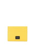 Dolce & Gabbana Logo Plaque Cardholder - Yellow