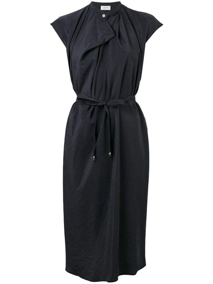 Lemaire Wrap Style Midi Dress - Grey