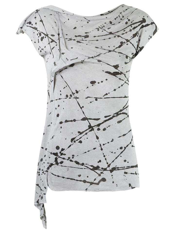 Uma Raquel Davidowicz Printed Top, Women's, Size: Medium, Grey, Viscose