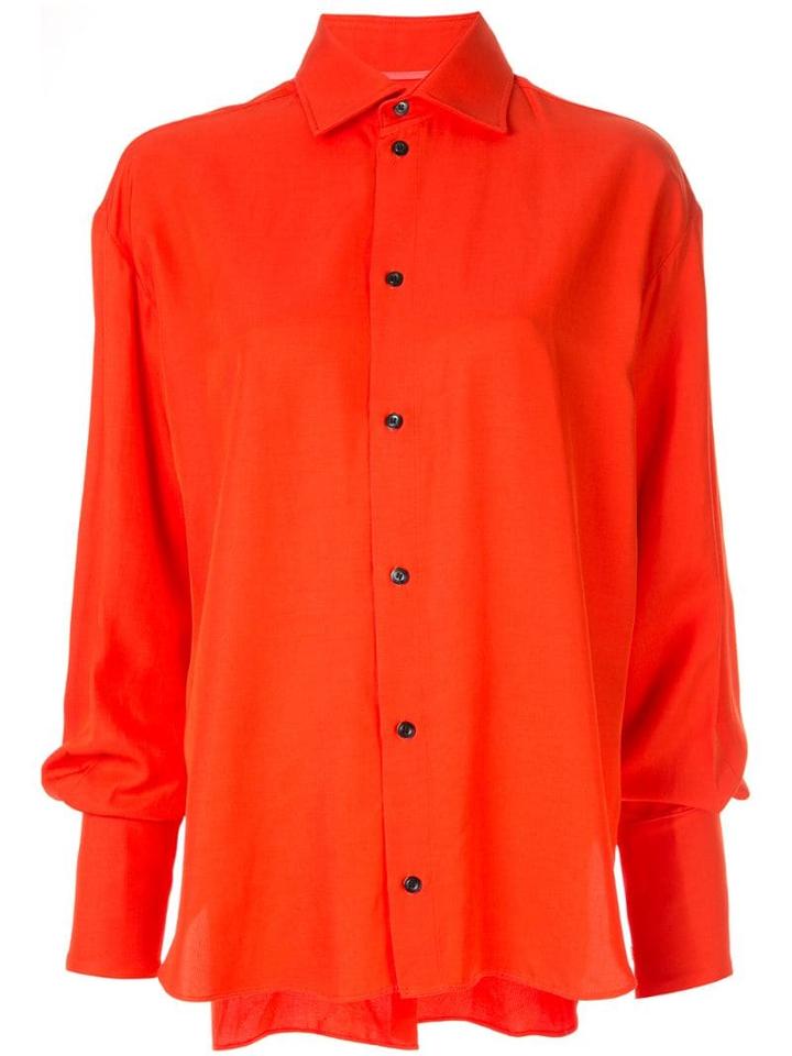 Maticevski Oversized Classic Shirt - Red