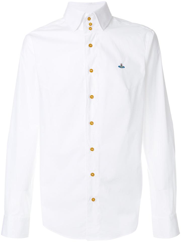 Vivienne Westwood Embroidered Orb Shirt - White