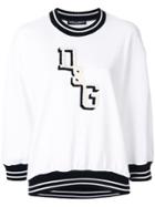 Dolce & Gabbana Logo Patch Sweatshirt - White