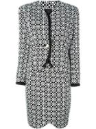 Versace Vintage Mosaic Print Skirt Suit, Women's, Size: 44, Black