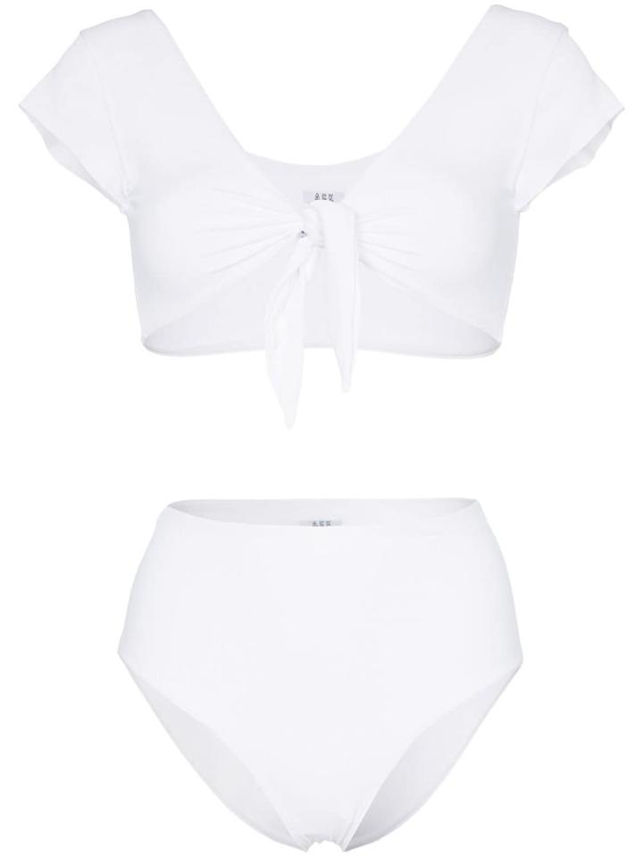 Ack Marina Tie-front Bikini - White