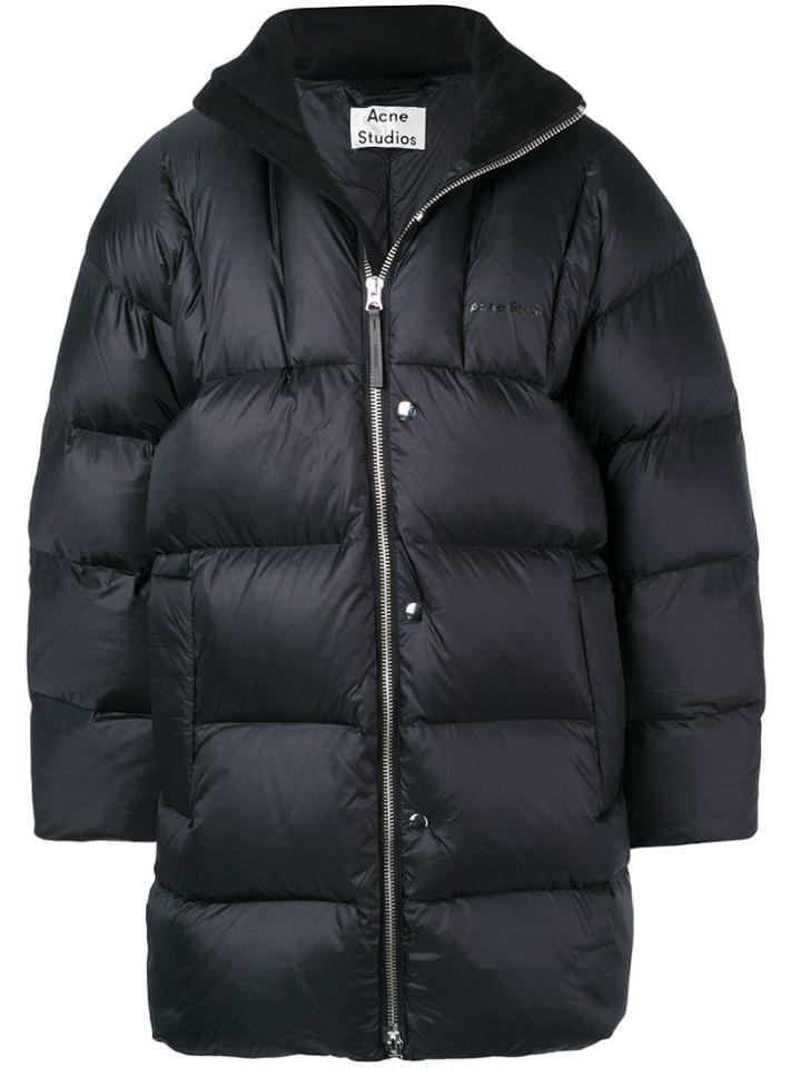 Acne Studios Oversized Down Coat - Black
