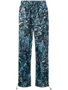 Palm Angels Pine Camouflage Print Trousers - Blue
