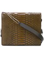 Brunello Cucinelli Foldover Top Shoulder Bag - Green