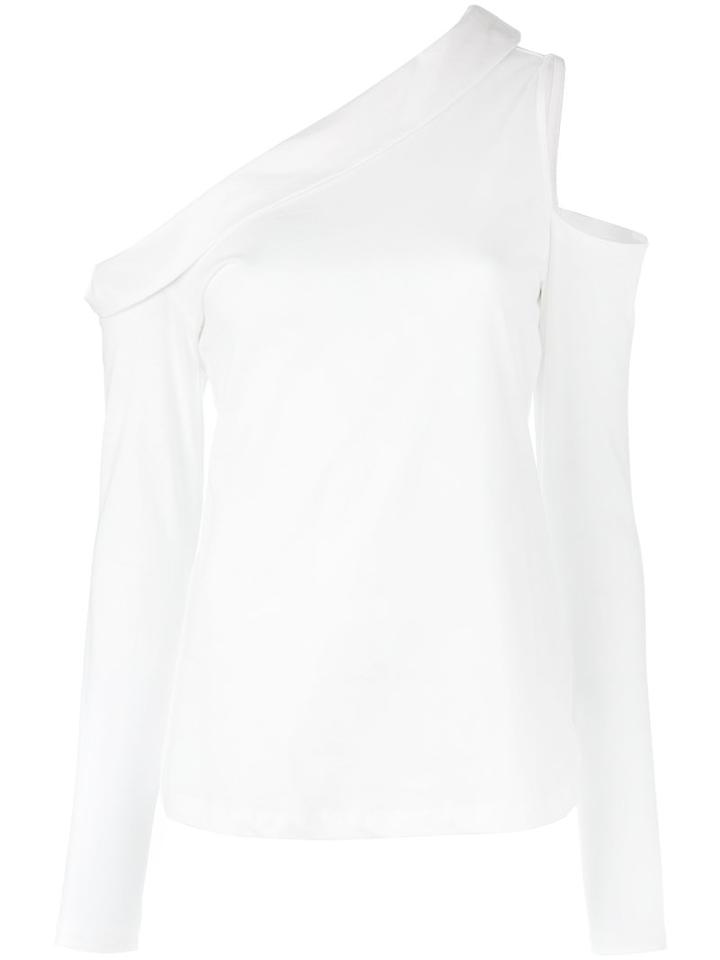 Robert Rodriguez - Single Shoulder Longsleeved Blouse - Women - Cotton - Xs, Women's, White, Cotton