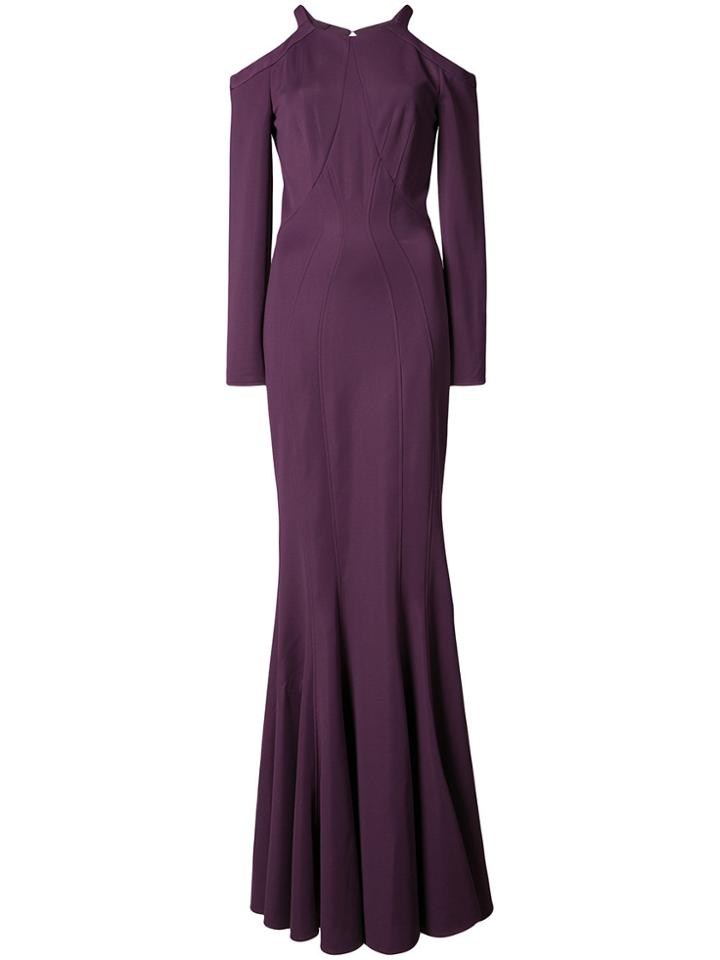 Zac Zac Posen Sallie Gown Dress - Pink & Purple