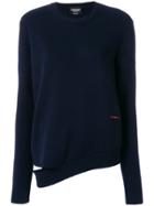 Calvin Klein 205w39nyc Distressed Logo Sweater - Blue