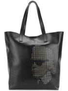 Karl Lagerfeld Yoni Alter Perforated Shopper - Black