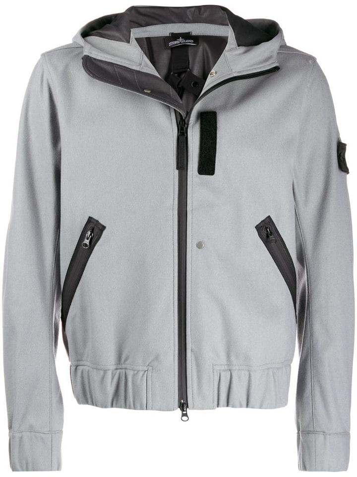 Stone Island Shadow Project Hooded Casual Jacket - Grey