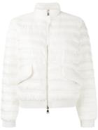 Moncler 'violette' Jacket, Women's, Size: 0, White, Polyamide/polyester/feather Down