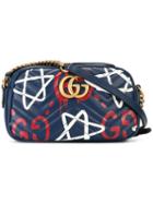 Gucci Quilted Crossbody Bag, Blue, Leather