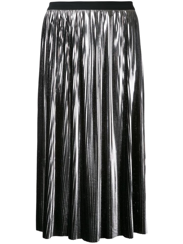 Jil Sander Pleated Skirt, Women's, Size: 34, Grey, Polyester