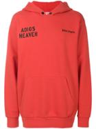 Palm Angels Adios Heaven Hoodie - Red