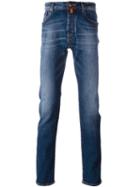 Jacob Cohen Straight Leg Jeans, Men's, Size: 30, Blue, Cotton/polyester/spandex/elastane