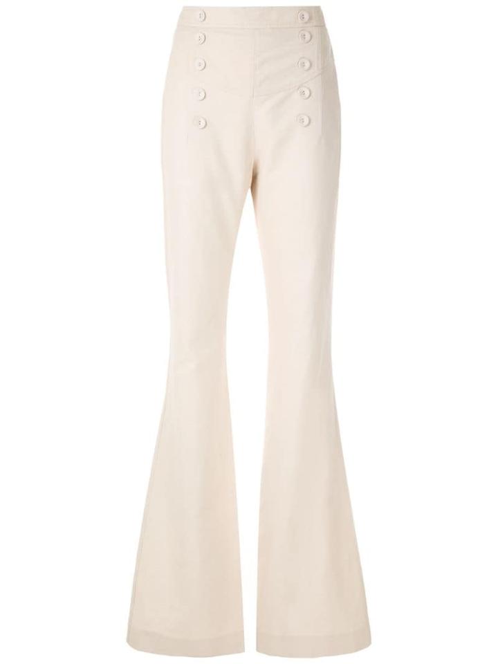 Nk Color Raquel Flared Trousers - Neutrals