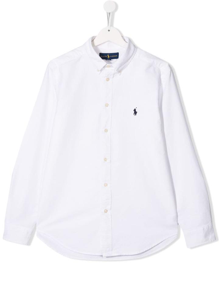 Ralph Lauren Kids Teen Button Down Shirt - White