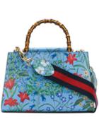 Gucci - Nymphaea Flora Mini Bag - Women - Leather - One Size, Blue, Leather