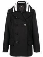 Givenchy Ribbed Collar Coat - Black