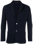 Lardini Single Breasted Knitted Blazer - Blue