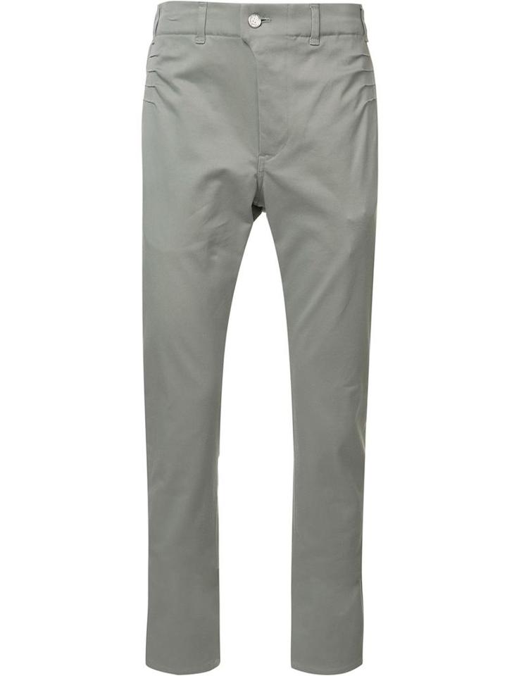 Julien David Classic Chinos, Men's, Size: Large, Grey, Cotton