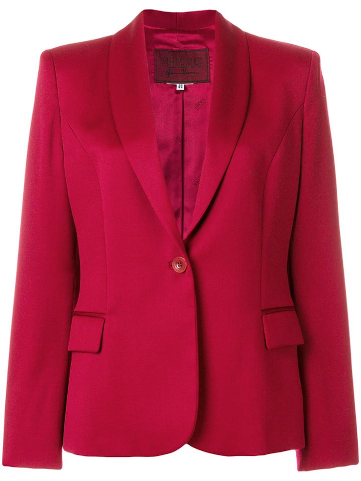Versace Vintage Slim-fit Blazer - Red