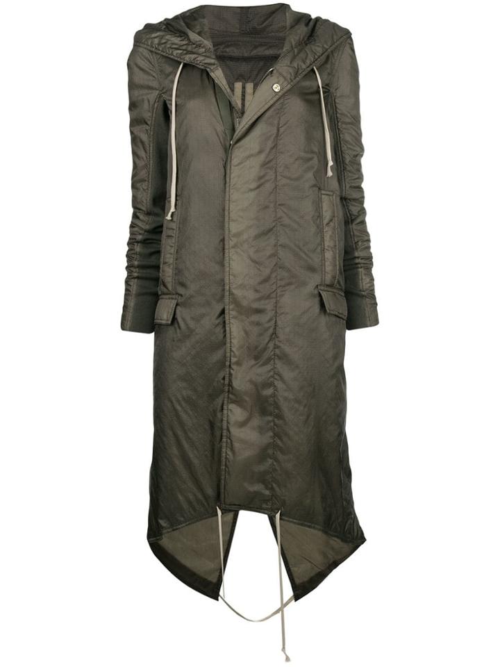 Rick Owens Drkshdw Fishtail Hooded Parka - Grey
