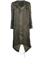 Rick Owens Drkshdw Fishtail Hooded Parka - Grey