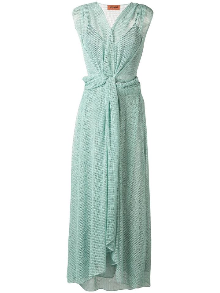 Missoni Knot Front Dress - Green