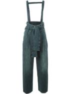 Mm6 Maison Margiela Salopette Stonewashed Dungarees, Women's, Size: 42, Blue, Cotton