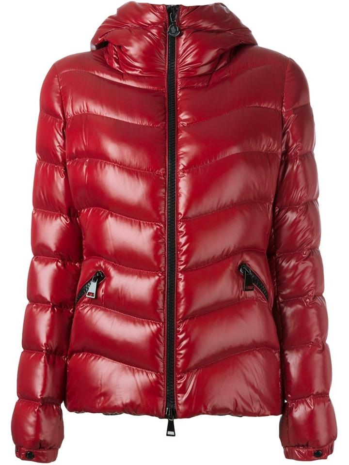Moncler 'anthia' Padded Jacket, Women's, Size: 0, Red, Polyamide/feather Down