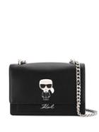 Karl Lagerfeld K/ikonik Metal Lock Shoulderbag - Black
