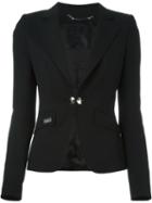 Philipp Plein 'twins' Blazer, Women's, Size: Large, Black, Polyester/spandex/elastane/viscose