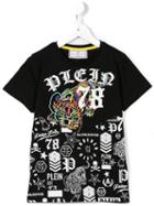 Philipp Plein Kids Eton T-shirt, Boy's, Size: 6 Yrs, Black