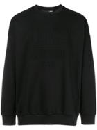 Love Moschino Logo Embossed Sweatshirt - Black