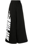 Mia-iam Wide Leg Track Pants - Black